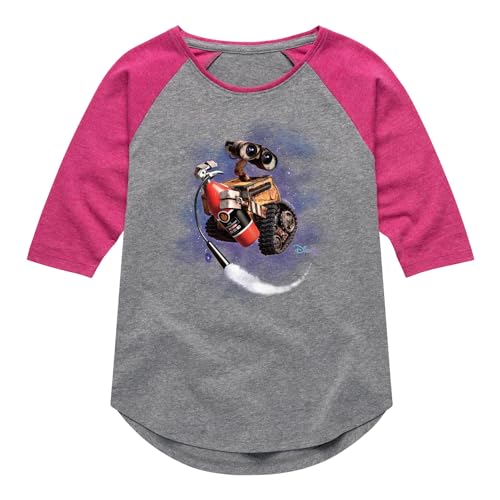 Disney Wall-E - Starfield - Toddler & Youth Girls Raglan Graphic T-Shirt
