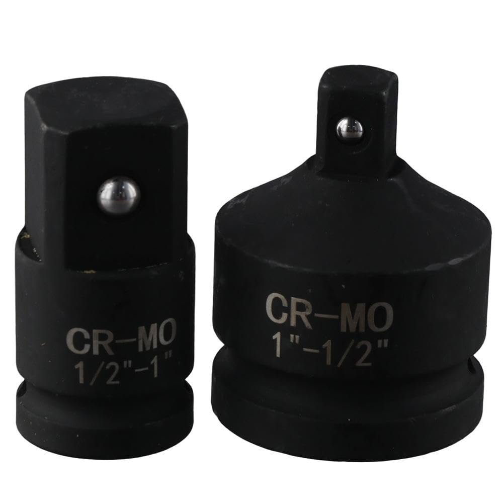 Adapter-Set 1/2 Auf 3/8 Zoll & 3/8 Auf 1/2 - Chrom-Molybdän Stahl, Für Schlagschrauber & Ratschen
