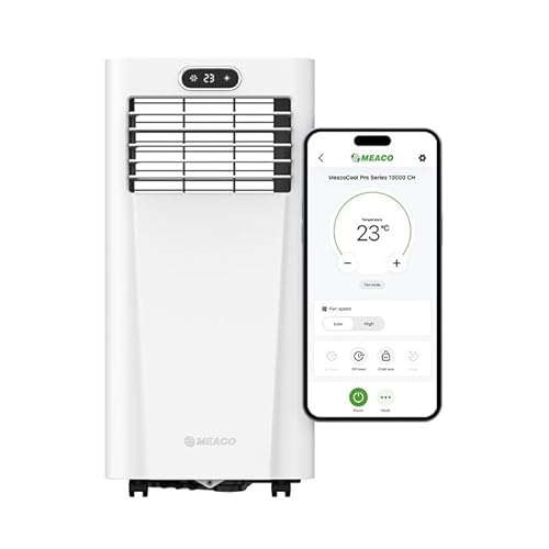 Meaco MeacoCool Pro Series 10,000 CH Portable Air Conditioner - Wi-Fi enabled with Meaco App, Low Energy, Low Noise, Free Flexible Window Kit