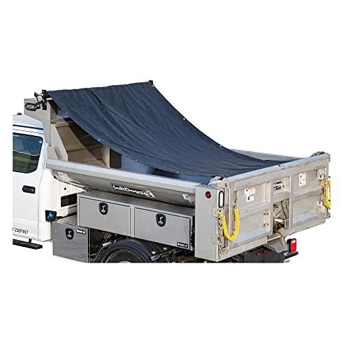 Buyers Products DTR7518 Aluminum Tarp System with Mesh Tarp, 7-1/2 x 18 Feet, Dump Body Tarp Kit, Heavy Duty Double-Stitched Hems, Brass Grommets, Telescoping Roller, Complete Hardware Included by Buyers Products Company - Used condition - US$103.67