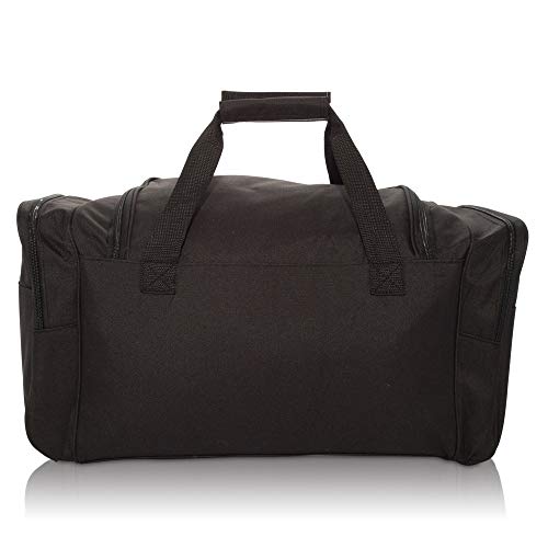 DALIX Signature Travel or Gym Duffle Bag in Black