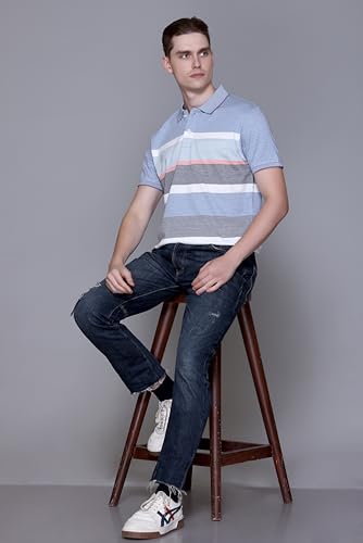 Image of SANE ORIGINALS Polo T-Shirt for Men with Pocket || Striped Polo for Men