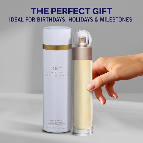 Image of Perry Ellis 360 Eau De Toilette Spray for Women - Perfume for Women, Light & Bright Floral Fragrance, EDT, Designer Scent for Her, Long Lasting - 3.4 fl oz (100 mL)
