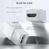 Danfetsoy 4 Unidades Inserto Jack Keystone HDMI Hembra a Hembra, 4K HDMI Keystone Jack Snap-in Acoplador para Placa de Pared Soporta 3D, Extensión de Video 4k@60Hz, Blanco 8
