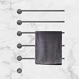 Elektrischer Handtuchwärmer, intelligenter, wandmontierter Handtuchwärmer mit konstanter Temperatur, 5 Stangen + fünf Farben, verdeckte Montage, Edelstahl 304, 5 Minuten Schnellaufheizung