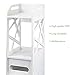DL furniture - Bathroom Storage Shelf Drawer Multi Compartment Organizer, Water Proof, Anti Decay, Anti Rot, Environmental Friendly | White