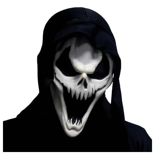 Bouuh® | Masque Serial Killer pour Adulte | Costume Fantôme Halloween Terrifiant | Déguisement Assassin Tueur | Cosplay Film d'Horreur | 100% Fun | OriginalCup®