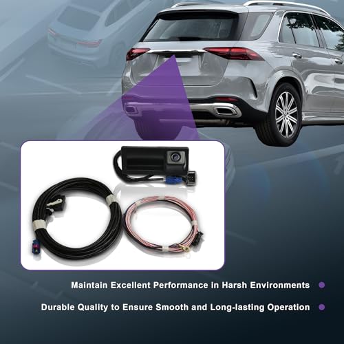 Image of Car Reverse Backup Rear View Camera W /Cable Set 56D827566A Replacement for VW Tiguan 2008-2014 Passat B7 Jetta 2011-2014 Touareg RCD510 /RNS510 /RNS315 /RCD310