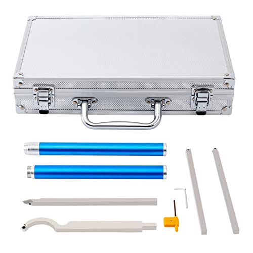 Carbide Woodturning Tools Set, 6 in 1 Carbide Tipped Wood Turning Lathe Tools Set, Diamond Shape/Round/Square Cutter Replaceable Carbide Lathe Tools for Woodworking Hobbyists (Metal Handle) 4 Carbide Woodturning Tools Set, 6 in 1 Carbide Tipped Wood Turning Lathe Tools Set, Diamond Shape/Round/Square Cutter Replaceable Carbide Lathe Tools for Woodworking Hobbyists (Metal Handle) - Image 4