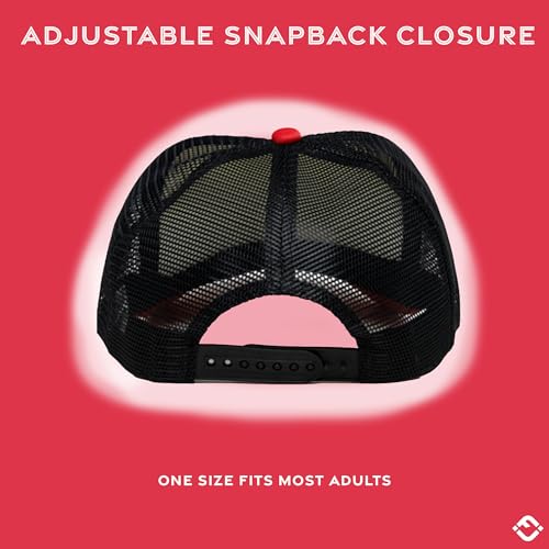 Image of Funky Junque Foam Trucker Hat, Trucker Hats for Women & Men - Blank Adjustable Snapback Mesh Back Baseball Cap