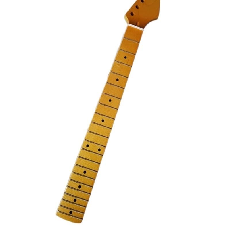 Manche guitare érable 21 frettes aux finitions soignées pour lutherie personnalisable