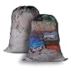 2 Pack Large Mesh Laundry Bag Heavy Duty Mesh Laundry Bags Drawstring Lockable 2736inch Black Laundry Hamper Liner Machine Washable for Ball Storage Travel Toys Sports Factories Dorms