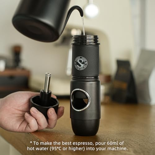 Image of STARESSO 2026 Travel NS Portable Espresso Machine, Manual Coffee Maker Compatible Original NS Capsules, Small Handheld for Home Travel Camping Office, Non-Electric
