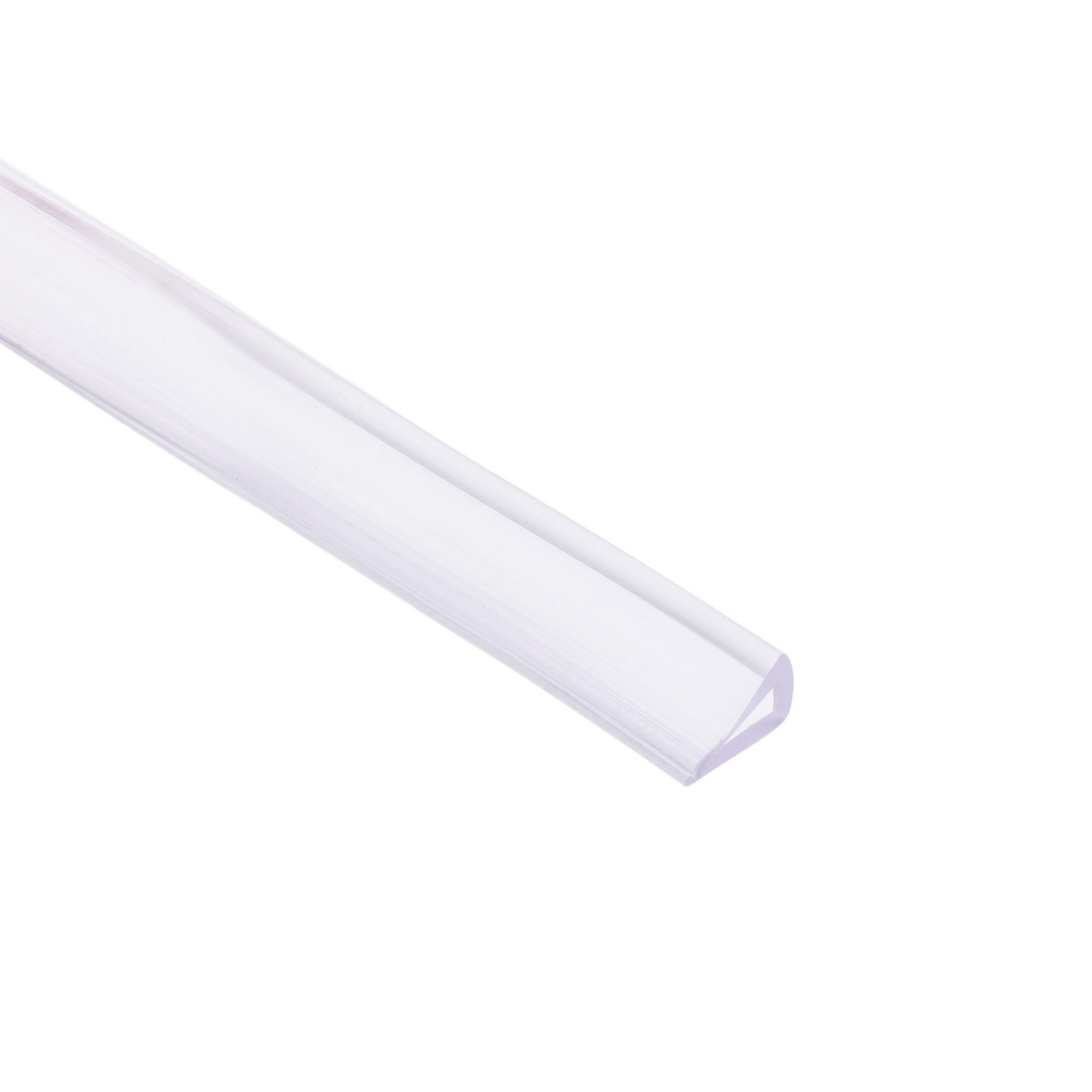 Joint de garniture en PVC rigide souple transparent pour chant de 1mm à 3mm de hauteur 1cm