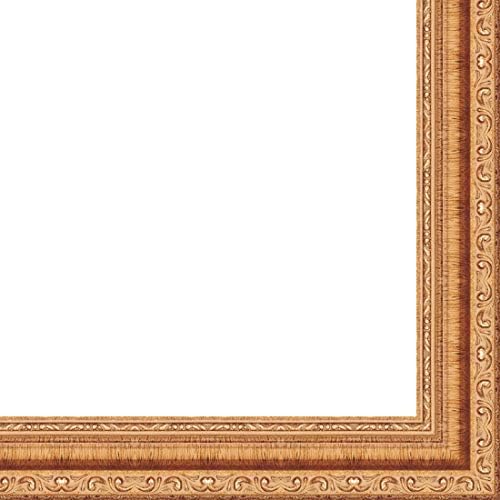 CountryArtHouse 18ft Bundle Picture Frame Moulding (Wood) - Traditional Antique Gold Finish - 1.75" Width - 1/2" Rabbet Depth
