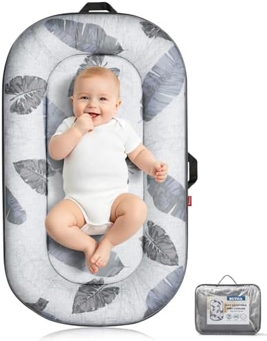 BUTOA Baby Lounger, Portable Infant Support Cushion for Newborn 0-24 Months