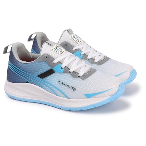 Image of CLYMB Men's Wagan Summer White Sport Running Shoes Perfect for Breatheble Ultra Lite Eva Sole