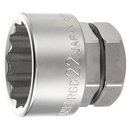 トネ(TONE) ソケット(12角・めがねレンチ用) RGD-22 二面幅22mm