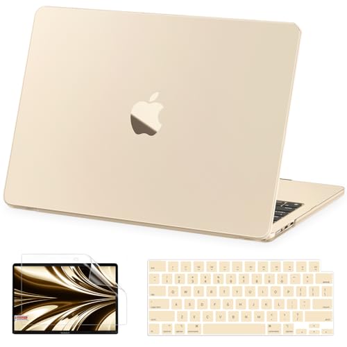 Image of AKIT Matte Case for MacBook Air 15 Inch M5 M4 M3 M2 2026-2023, Starlight