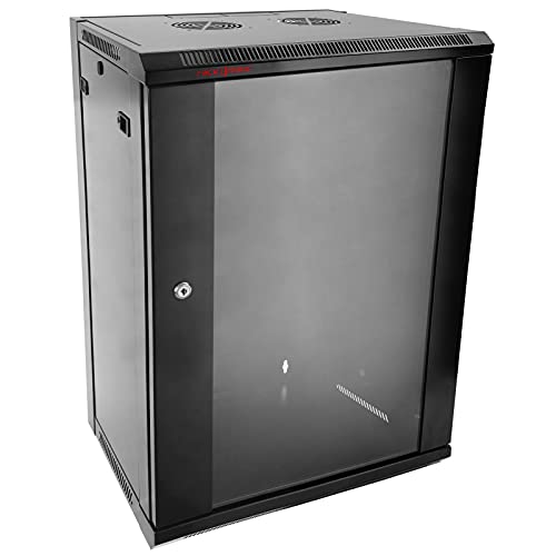 Armario Rack Mural 19' 18U 570x450x920mm Pared SOHORack desmontado DIY de RackMatic