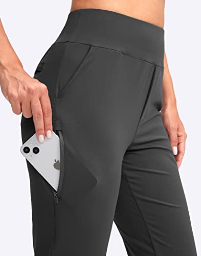 Image of YYV Women's Golf Pants High Waist Stretch Ankle Pants with Pockets