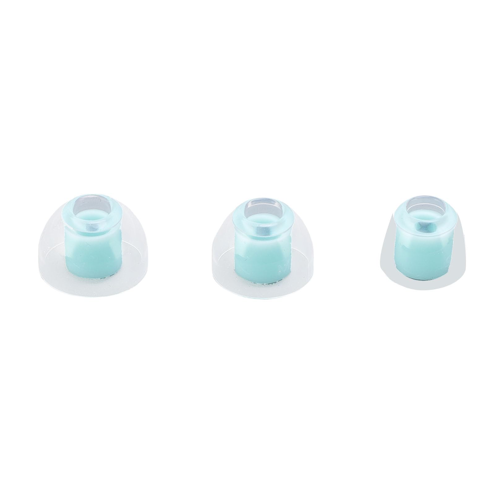 lyrlody Punte per Cuffie Intrauricolari Punta di Ricambio per Auricolari in Silicone 3 Paia S M L Foro Interno da 4 Mm Isolamento Acustico Vestibilità Ergonomica per BeatsX e Auricolari (Lago Blu)