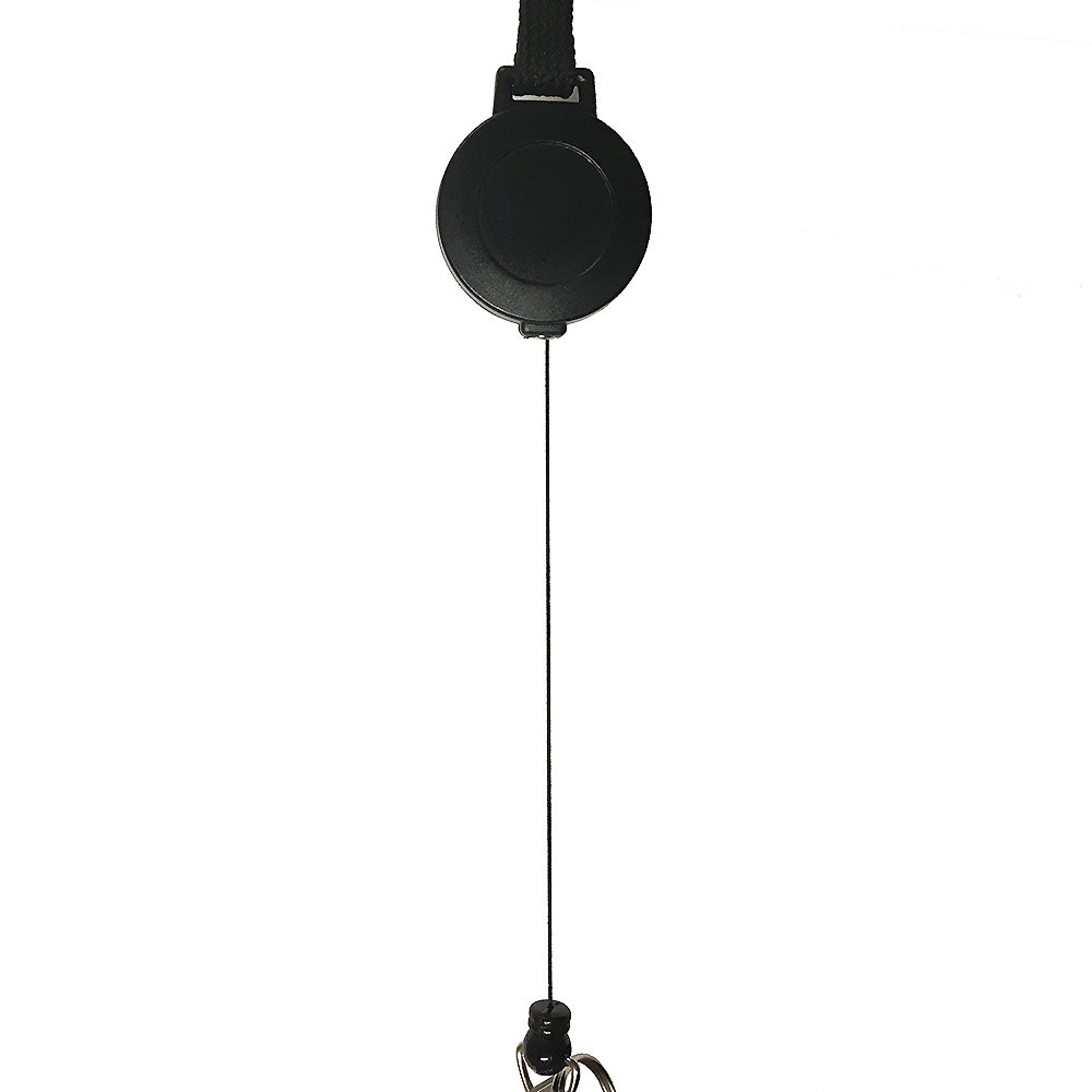 Amazon | ナカトシ リール付きネックストラップ黒 10入 412-NSK