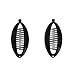SET OF TWO Black 3.5 Inch Mini Banana Clip Hair Clincher Rounded Edges Hair Comb