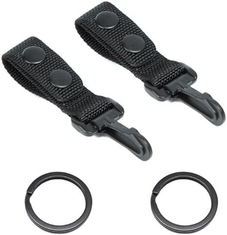 LUITON Duty Belt Keeper with Key Holder for 2¼" Wide Belt Nylon Keychain Police Key Strap Keeper with Snap Tactical Gear Clip