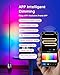 Fitop Corner Floor Lamp, Smart RGB LED Corner Lamp with App, 16 Million Colors & 72+ Scene DIY Mode, Music Sync, Timer Setting，Voice Control, Ideal for Living Room, Bedroom, Gaming Room