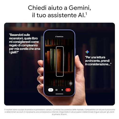 Pixel 10a - 7 anni di Pixel Drops, oltre 30 ore di autonomia, Guida fotografica, Gemini Live, Sicurezza Pixel - Nero ossidiana, 128GB - Smartphone - Immagine 6