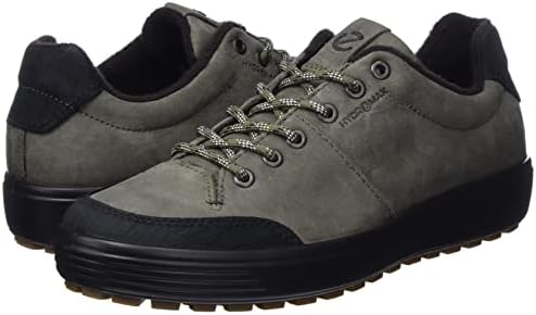ECCO Men's Soft 7 Tred Hydromax Water Resistant Winter Sneaker, Black/Tarmac/Black Nubuck, 7-7. 5 | Image 6