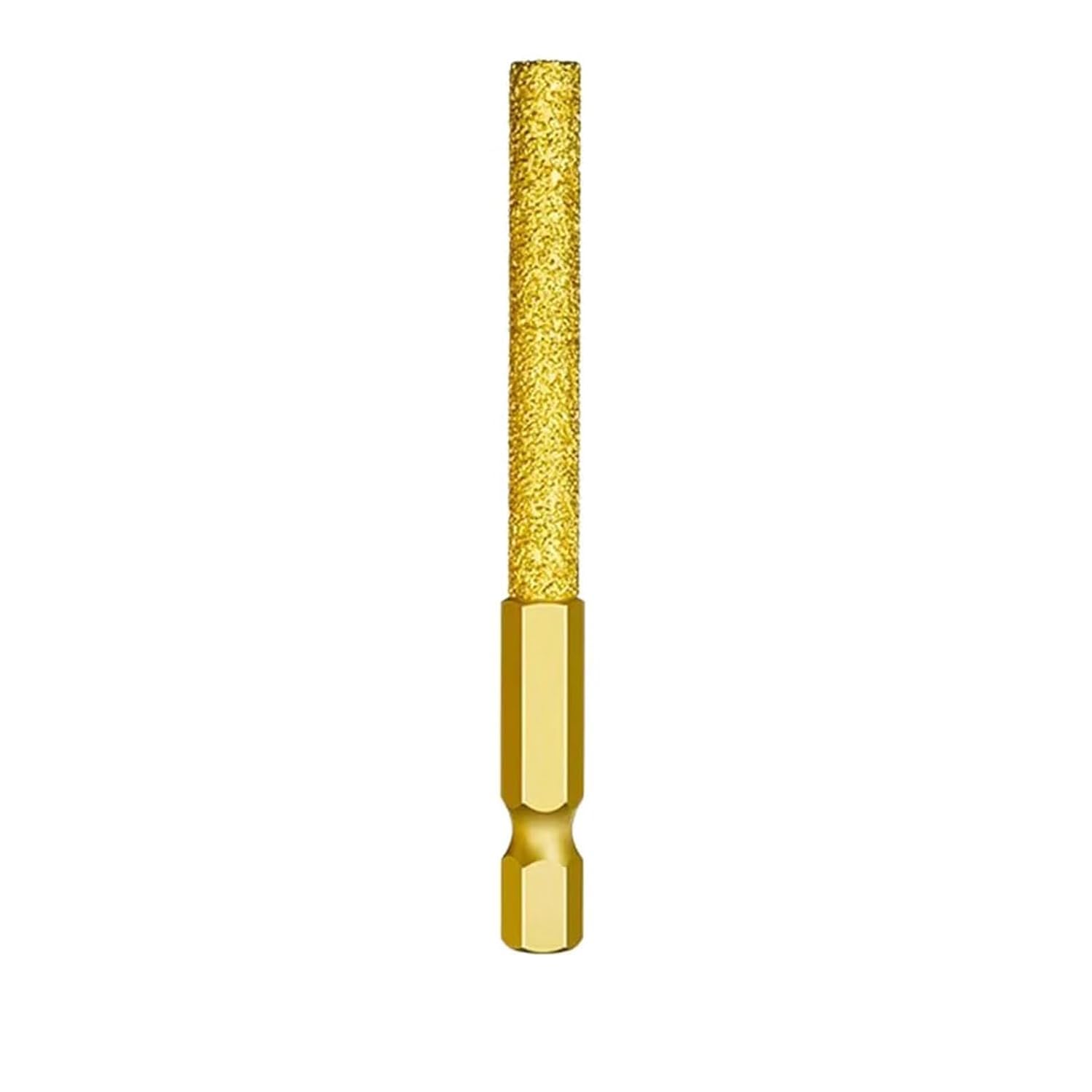 MoToNa ダイヤモンド研磨ビット6.35mm 六角軸 超硬ドリル ダイヤモンド軸付き砥石 バフと研磨 ステンレス鋼・鋳鉄・陶器・ガラス・石材 ・金属用 (円筒平頭型)