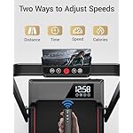Laufband für Zuhause klappbar 12km/h, Laufband mit Steigung für Zuhause mit Bürstenlosem Motor, Walking Pad mit Steigung max. Belastung 136 kg. – Bild 5
