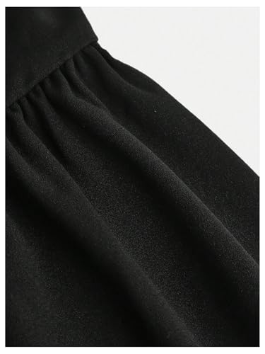 MakeMeChic Girl's Bow Knot Strapless Tube Dress Sleeveless A Line Flare Party Mini Dresses4