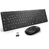 TedGem Tastatur Maus Set, 2.4GHz Tastatur Maus Kabellos USB Tastatur und Maus Funktastatur für PC/Computer/Laptop