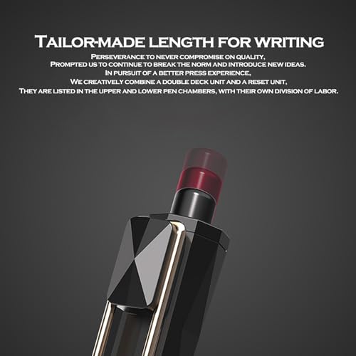Bolígrafos gel retráctiles 0.5mm DUNBONG, tinta negra, caja 6 unidades miniatura 3
