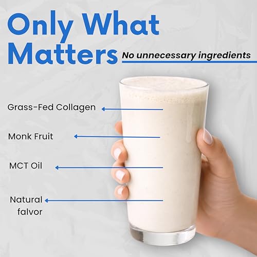 Image of Nutri11 NutriBreakfast by Nutrillermo /Keto Protein Collagen Powder with MCT Oil /MCT Oil Powder with Collagen /Keto Collagen Peptides Powder with Grass-Fed Bovine Collagen Type I & III (15.9, Vanilla)