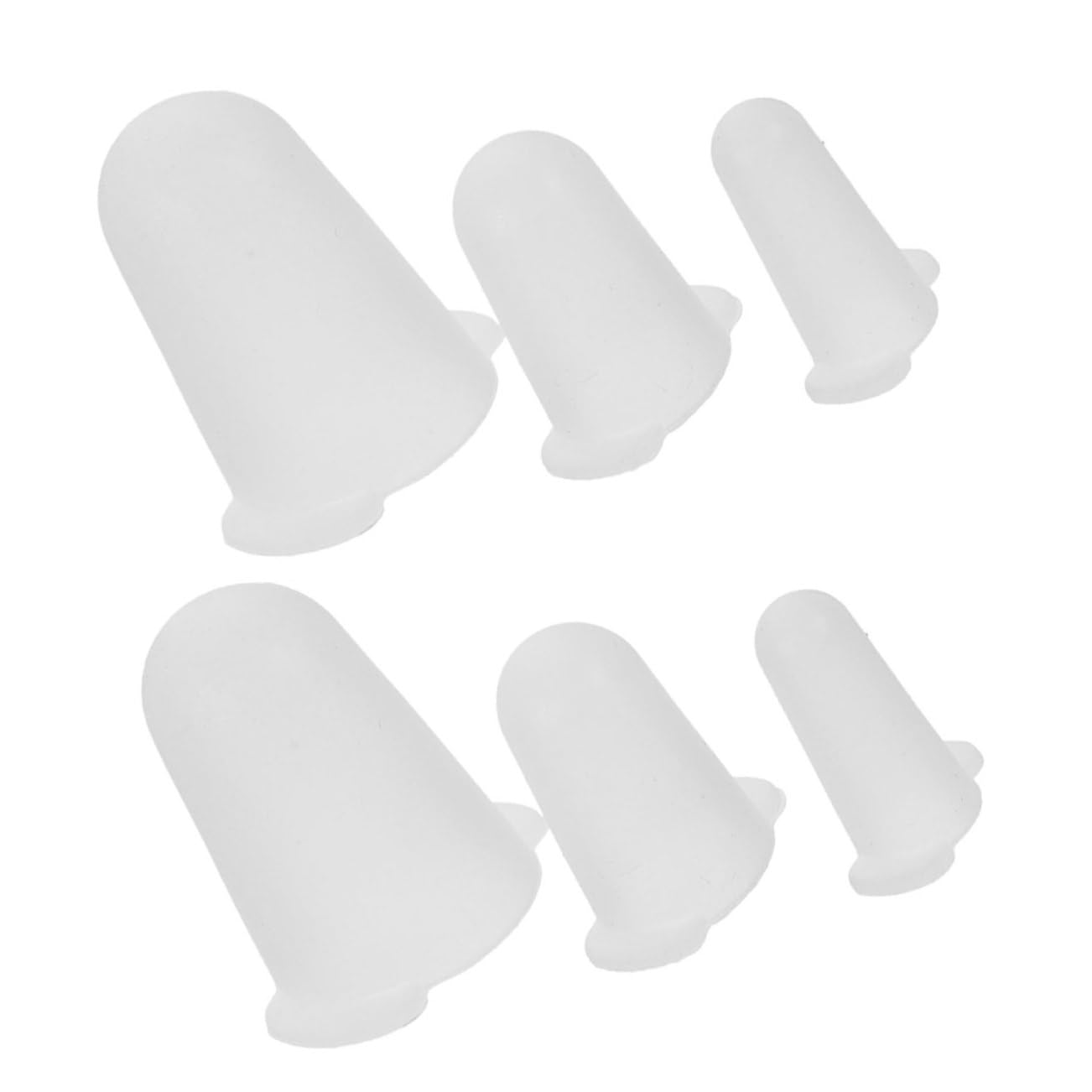 PRETYZOOM Lot de 6 Protections en Silicone pour Douilles de Pâtisserie, Souples et Pratiques, Forte Adhérence, Adaptées la Plupart des Embouts de Décoration