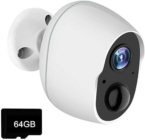 Home Ultra-HD Infrared Night Vision WiFi Surveillance Camera, Memory Card:64GB(EU Plug)