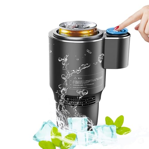 Car Cup Cooler Warmer Smart Car Cup Mug Holder, 2 in 1 Smart Quick Heating Cooling Car Beverage Cup, Car Tumbler Holder for Coffee Baby Bottles Tea Drinks