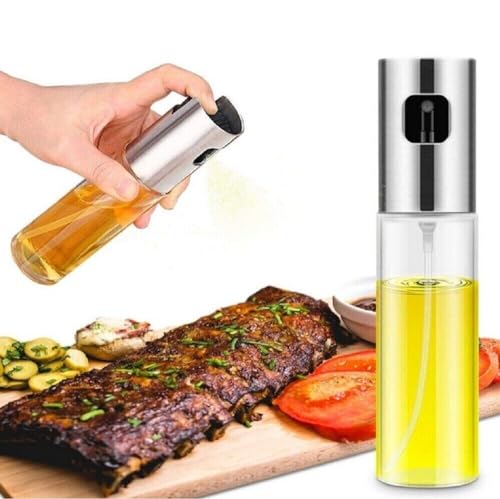 Generic olive oil sprayer bottle, portable oil dispenser bottle, stainless steel, olsp1