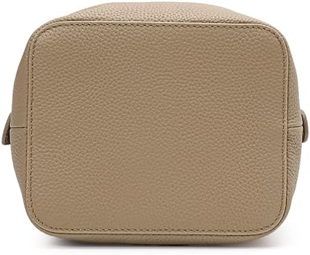 Genuine leather cowhide women's handbag, mini mobile phone cosmetic bucket shoulder/crossbody bag.
