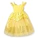 Disney Store Official Princess Belle Halloween Costume for Kids - Disney Princess Dresses for Girls - Dress up Clothes for Pretend Play - Beauty and the Beast Costume - Size 7/8