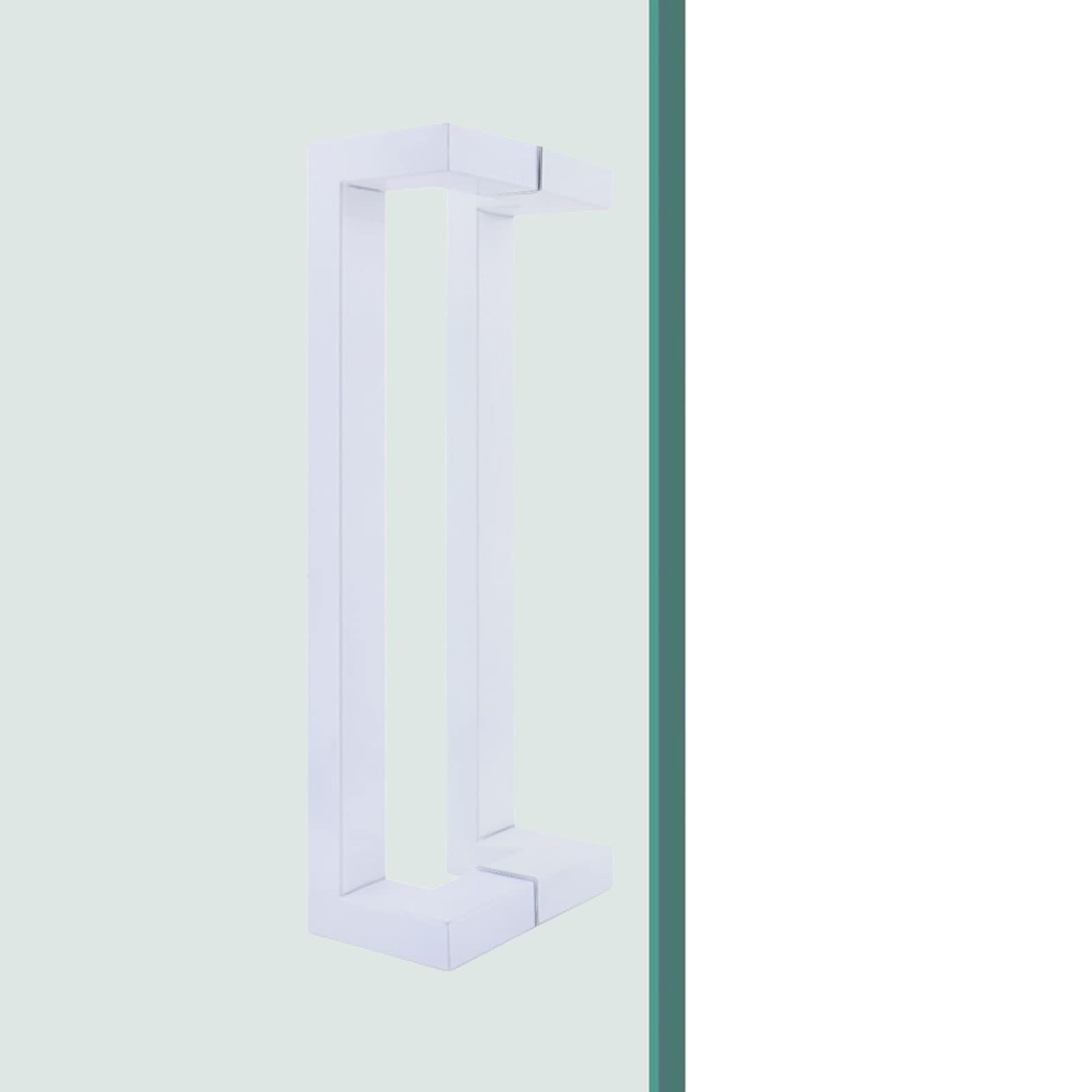 Poignée de porte en verre intérieure, barre de tirage inox 120 cm pour cuisine et bain