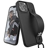 アディダス iPhone13ProMaxケース ハンドストラップケース ブラック FW21 デザイン [adidas iPhone 13 Pro Max カバー black Handstrap]