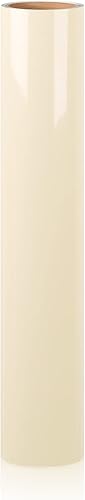 Miniatura 5 de AHIJOY Rollo de vinilo de transferencia de calor color crema de 12 pulgadas x 12 pies, vinilo beige para planchar para camisetas, sombreros, ropa,