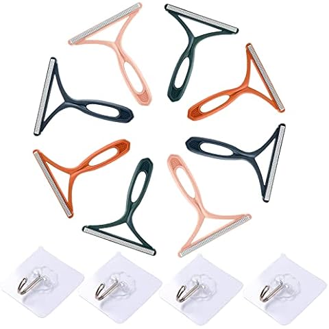 CooShou 8 Pack Pet Hair Remover Portable Cat Dog Hair Remover Reusable Pet Hair Lint Carpet Scraper for Couchs Carpet Furniture Cover