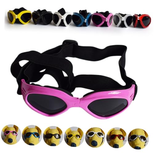 EXAOMBLE Pet Sunglasses Dog Sunglasses Design Adjustable Straps Uv Protection Goggles