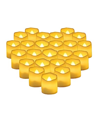 La mejor comparación de Velas Led - los preferidos. 44 MAOXINGREN 24pcs Velas LED Sin, Velas votivas sin llama, velas falsas electrónicas parpadeantes sin llama, velas LED de batería, velas de vacaciones, hogar, boda, decoraciones de...